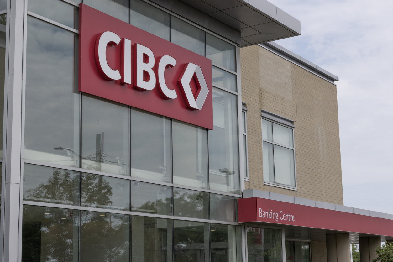 CIBC retail bank branch. Canadian Imperial Bank of Commerce is a multinational banking and financial services corporation. CIBC