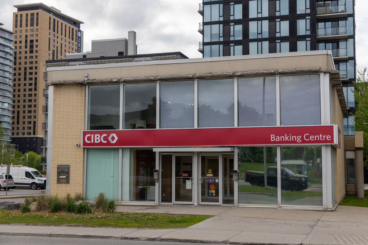 CIBC banking centre building in Ottawa, Canada CIBC